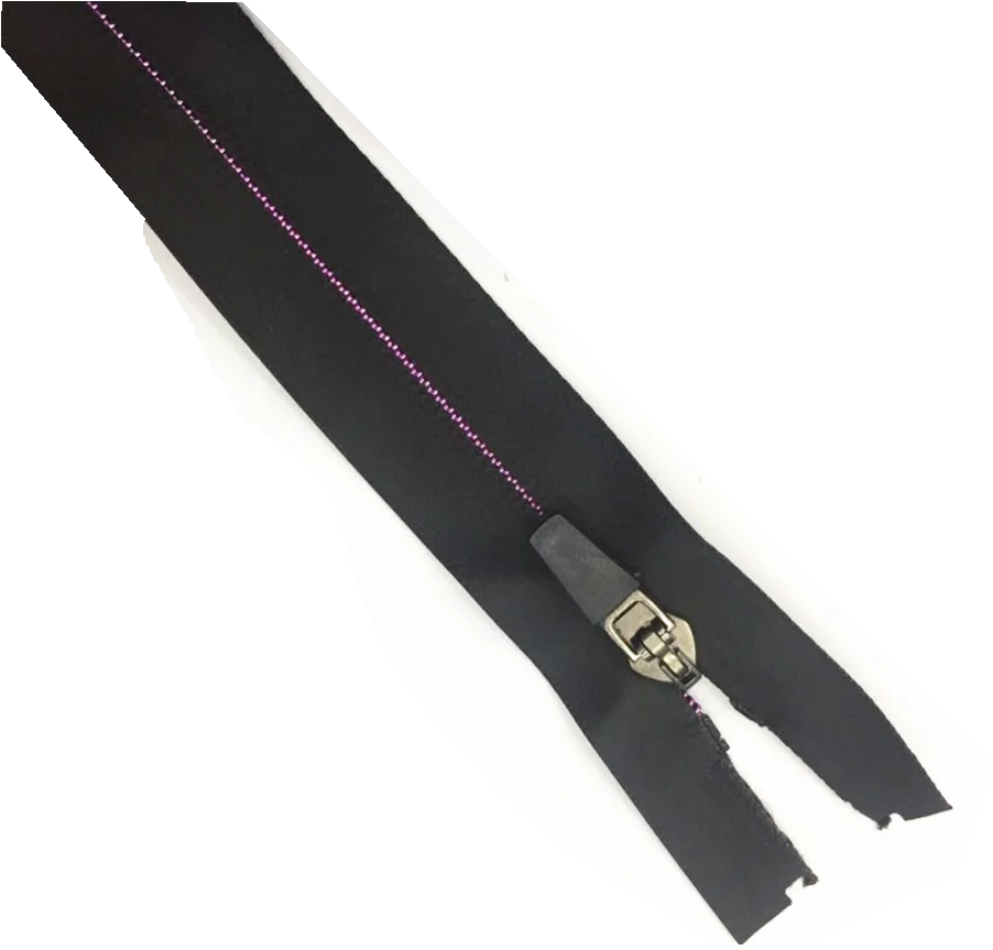 #5 reversed silver  nylon zipper