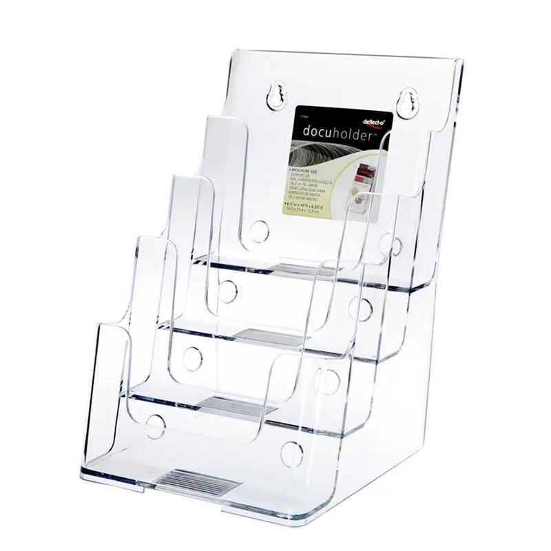 11.57' H Acrylic Brochure And Pamphlet Rack