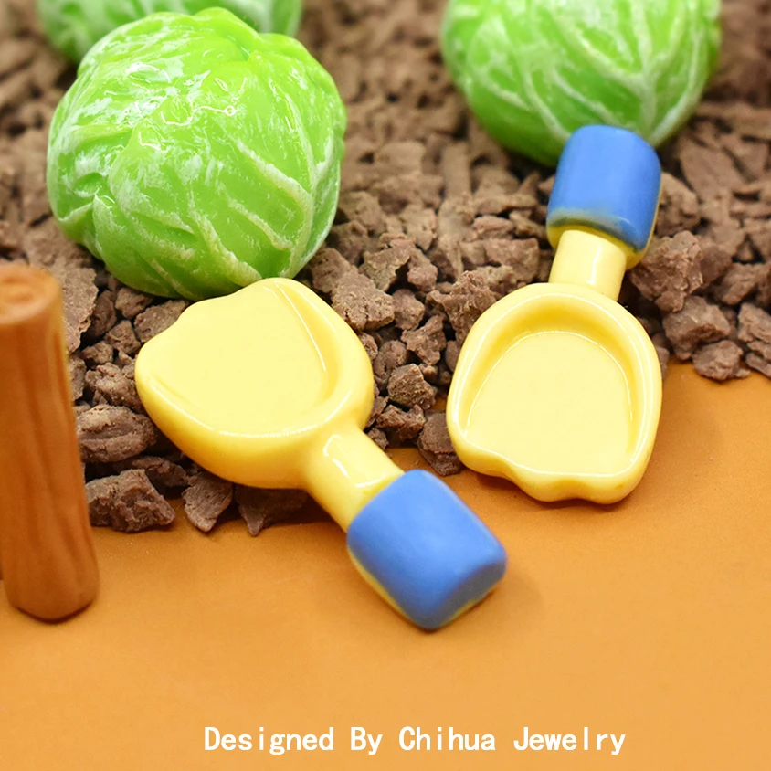 Cute Cabbage Resin Flatback Cabochon Miniature Vegetable For DIY Slime Accessories Doll House Kitchen Toy Fairy Garden Figurines