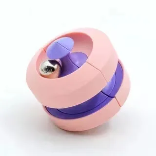 Newly designed stress-relieving toy, cube puzzle. Stress-relieving toy, rotating ball track. Metal rotating marble track cube