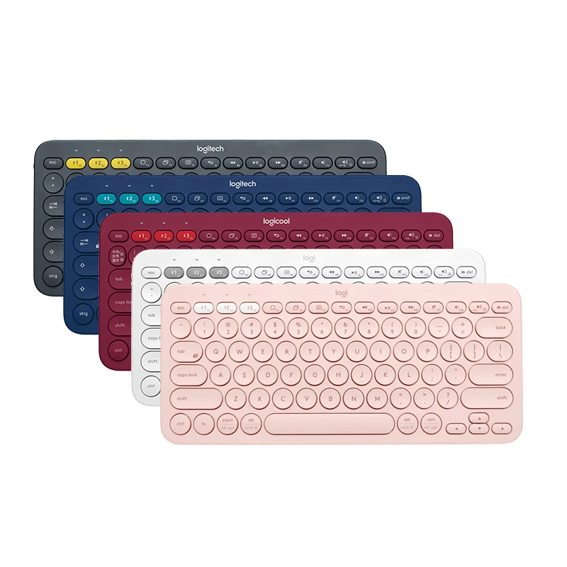 Беспроводная клавиатура Logitech K380 с несколькими устройствами ультратонкая Бесшумная мини-клавиатура клавиатурой для ПК и