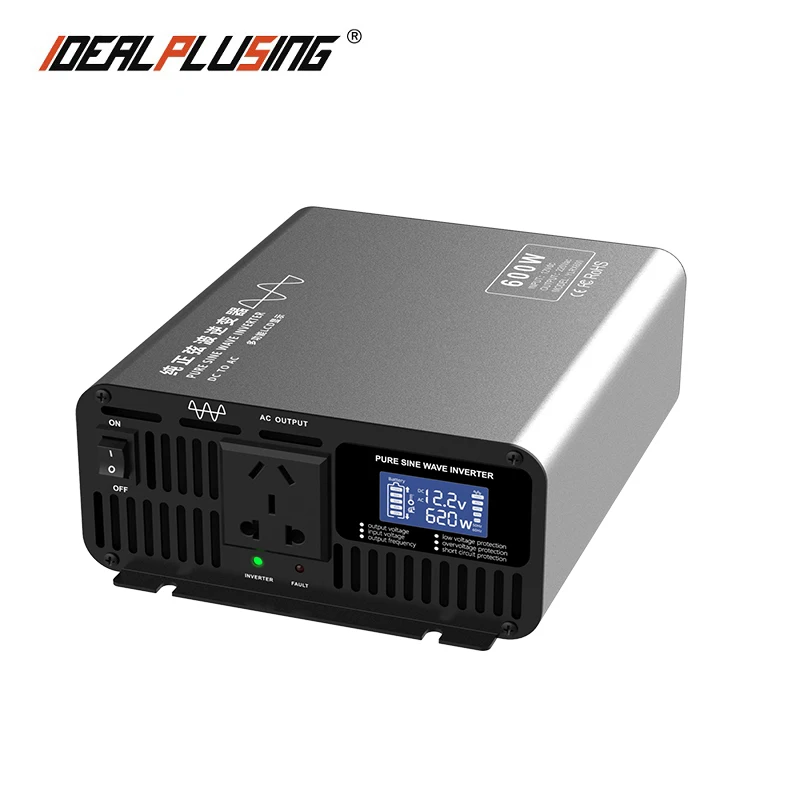Top quality 600w low frequency power inverter dc 50Hz 60Hz 12v 24v 36v 48v 60v 72vdc to ac 220v pure sine wave with OEM