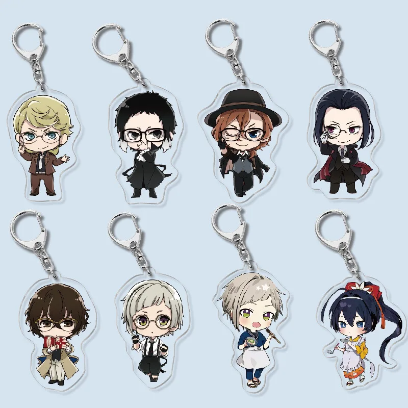 37 Designs Anime Bungo Stray Dogs Bag Pendant Double Sided HD Acrylic Keychain