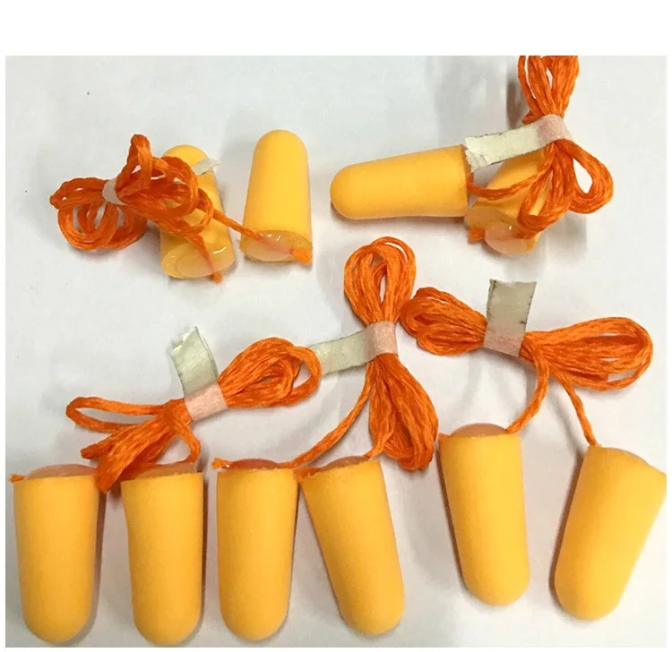 Wholesale silicone ear plugs for noise reduction sleeping ear plugs with cord