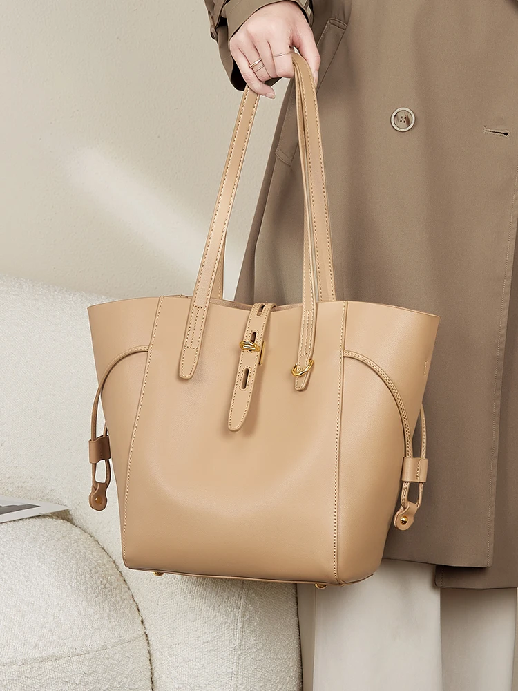 NEW 2022 luxury Designer High Quality Leather Bucket Tote Shoulder Bag For Girl