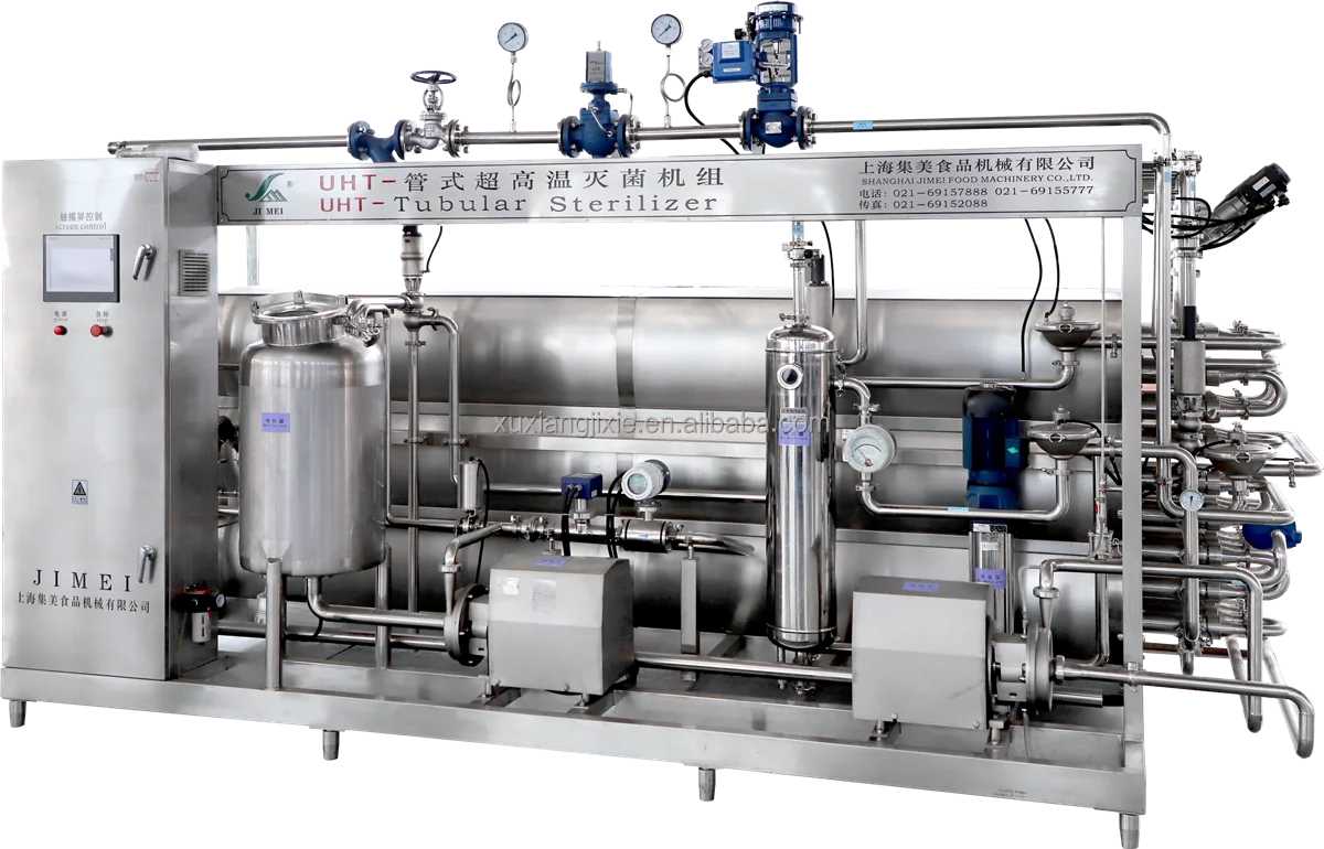 Small scale UHT milk processing plant milk machine