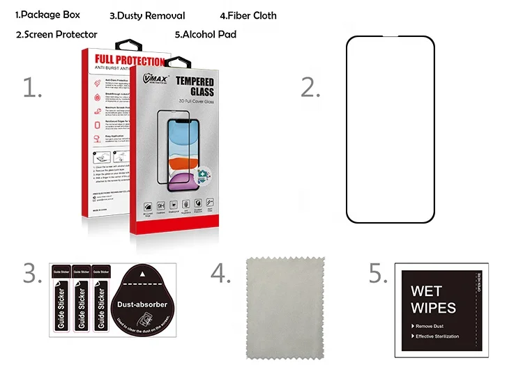 Защита экрана Прямая поставка прозрачное 9H против царапин 0,33 мм защитное закаленное стекло для мобильного телефона Iphone 13