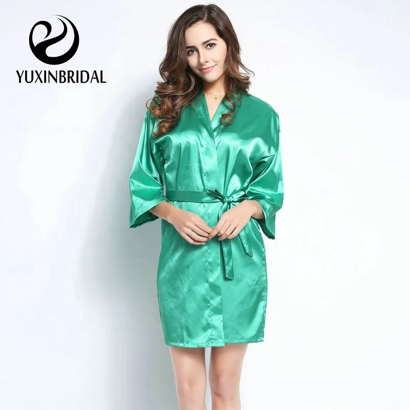 Женский шелковый халат