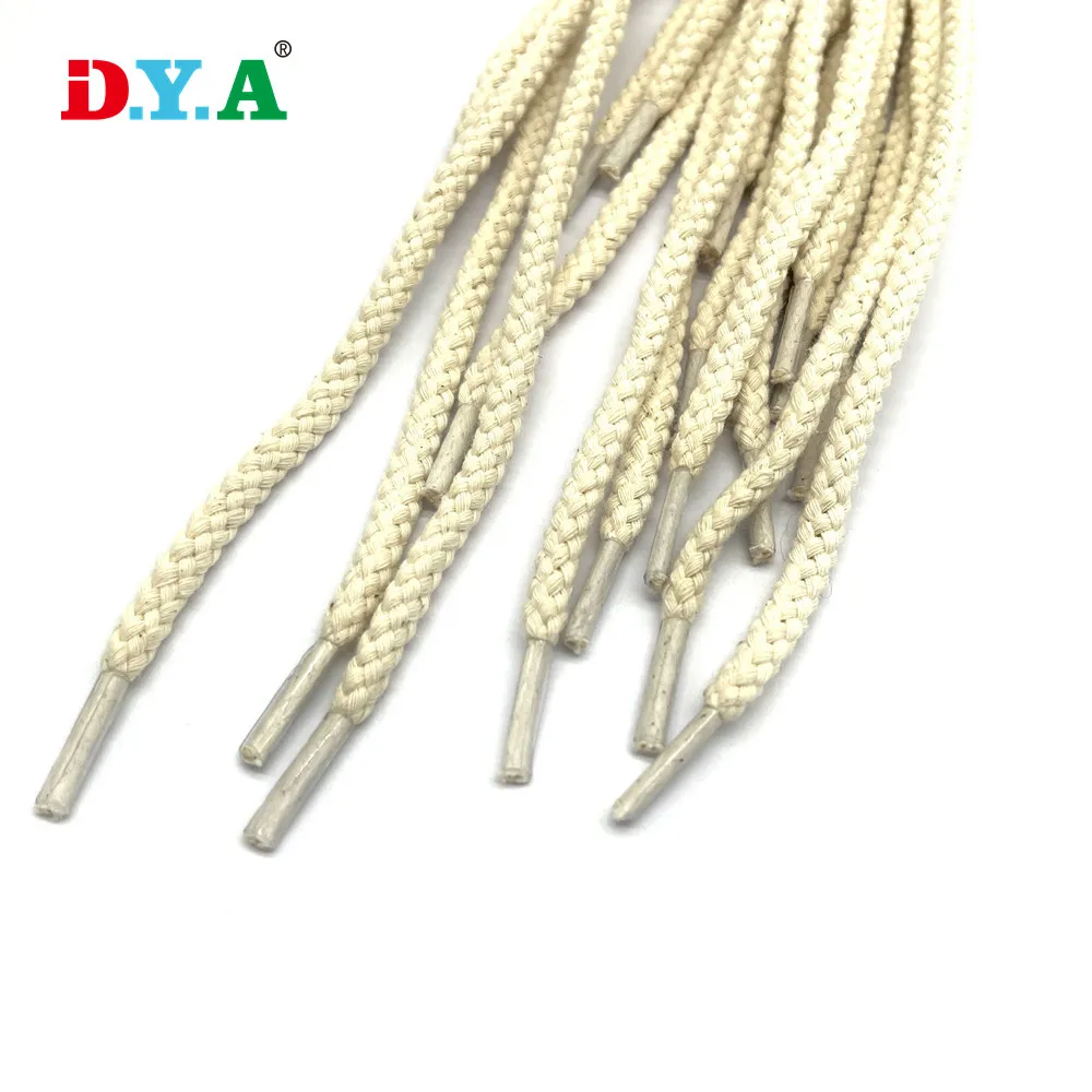 Colored Cord Braided 9mm 20mm Round Roll Drawstring Hoodie Cord Cotton Rope For Crochet And Gift Baskets