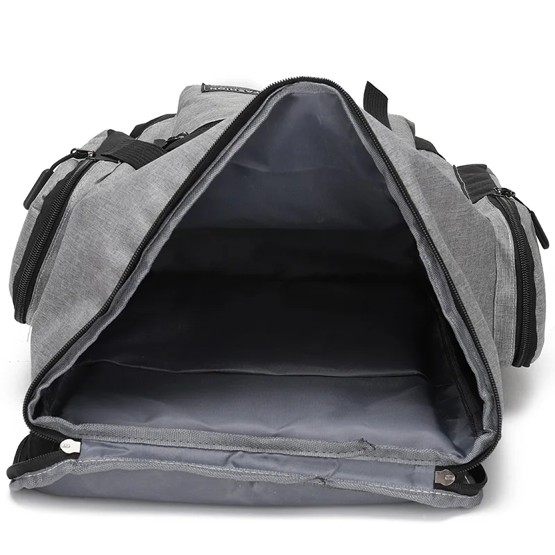 Unisex Buckle England Style Flap Top Black Printed Fashionable Waterproof Large Capacity Outdoor Business School Travel Backpack