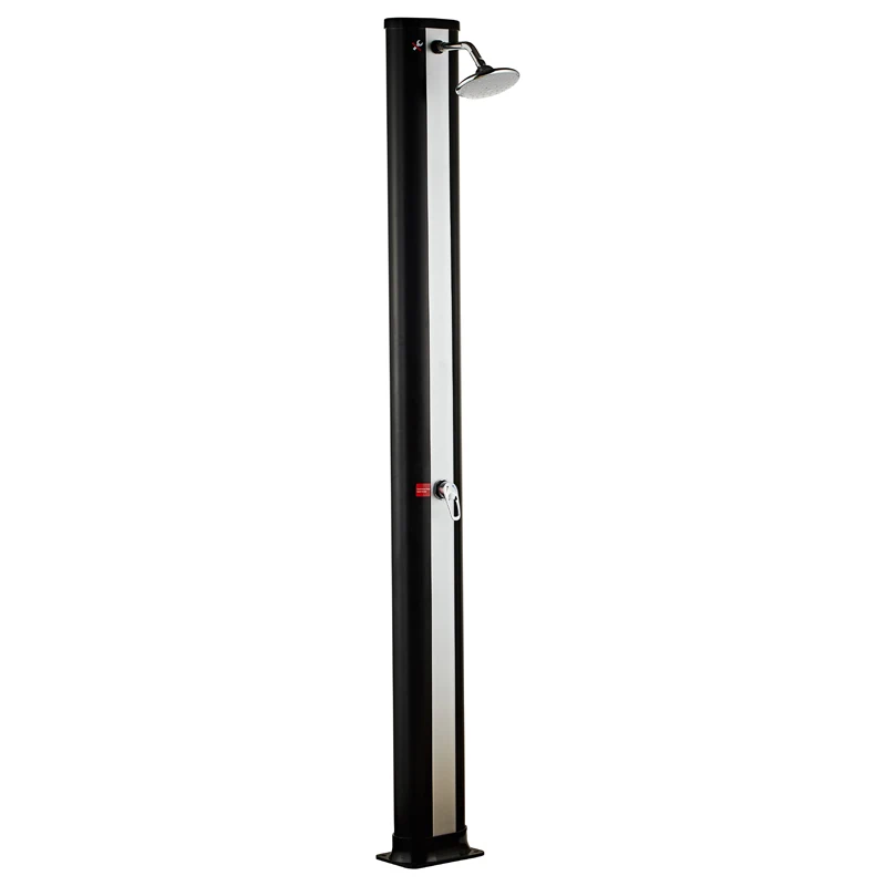 hot sales sun power  PVC body integral 34L silver ellipse outdoor swimming pool solar garden shower