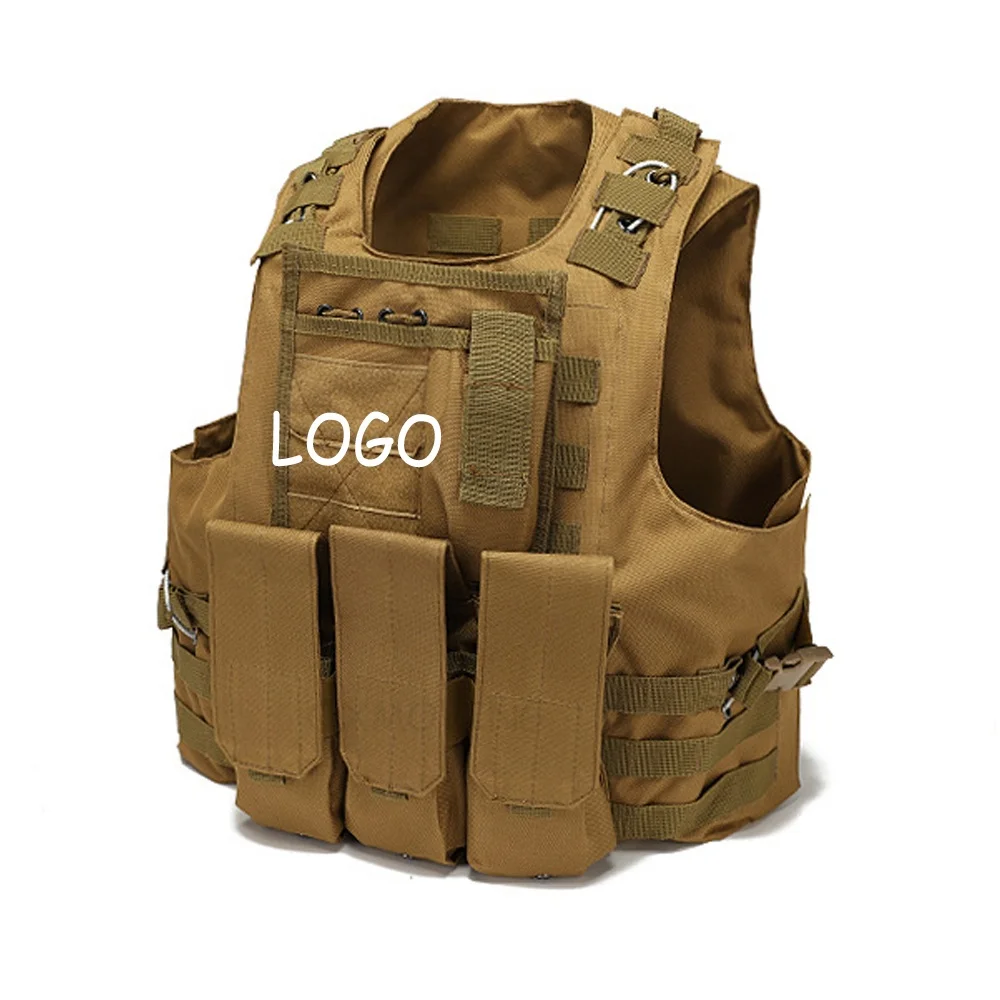 QXMOVING Adjustable Waterproof Outdoor Black Magazine Pouch Tactical Vest Bag For Camping Training Hunting