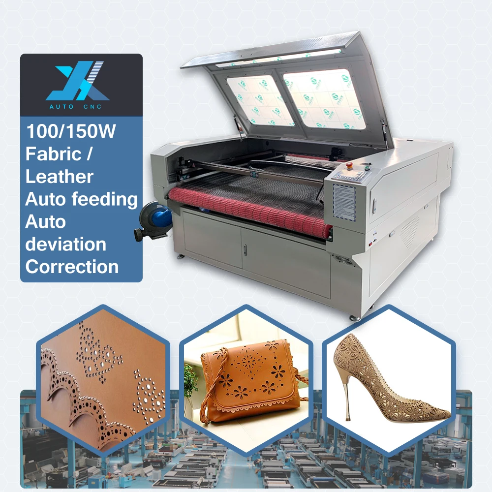 JX-1610 автоматическая подача модная одежда машина для лазерной резки с ccd-камерой