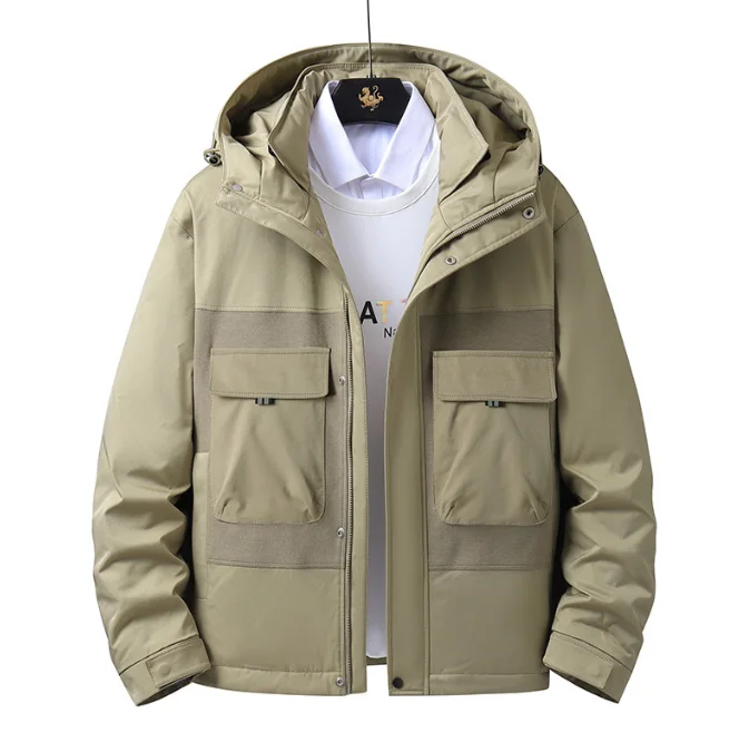 Мужская Водонепроницаемая ветровка с капюшоном