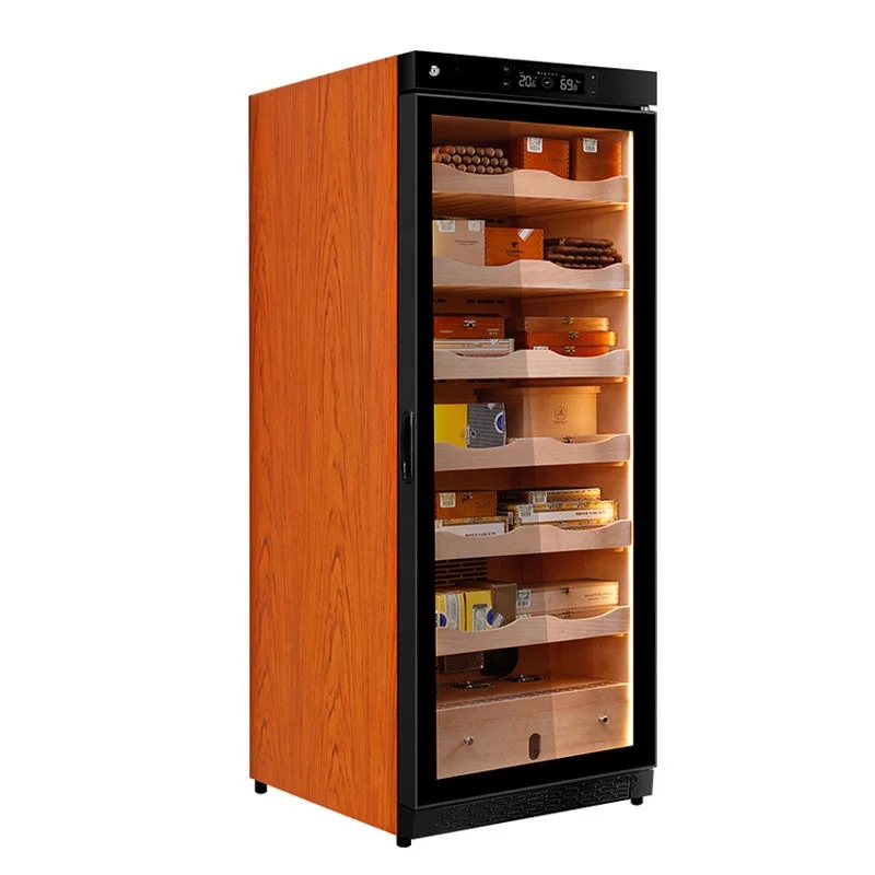 Factory Direct Offer Large Capacity Climate Controlled Precise Electronic Cigar Humidor Cabinet Cooler
