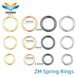 Zinc Alloy Hardware High End Spring Ring for Bags and Souvenirs, Wholesale Spring Ring Customized Opening Ring in Various Colors