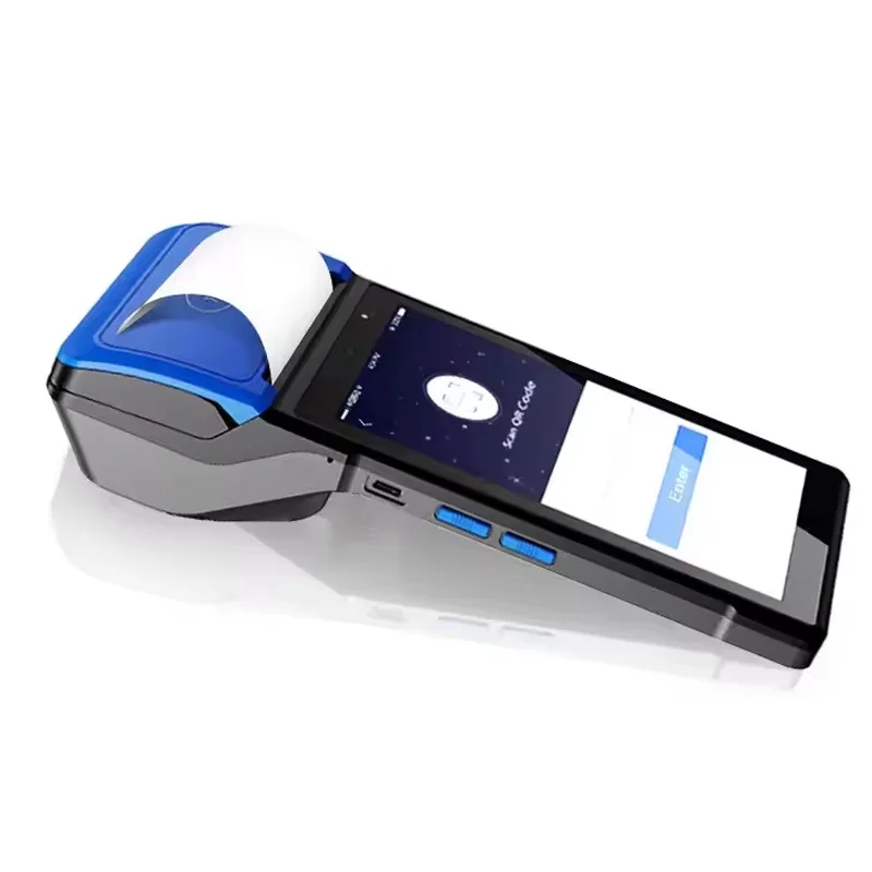 Мобильная портативная система Android POS pos de ventas portatil 5 дюймов сенсорный экран с термопринтером V510 по заводской цене
