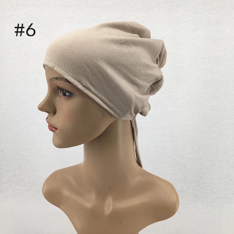 2021 New Unique Style Wear Comfort Cap Adjustable Hijab Caps Volumizer Luxury Stretchy Satin Lined Under Scarf