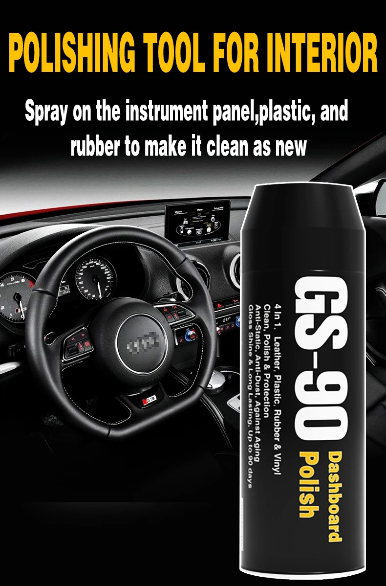 China car care and cleaning best car interior aerosol cleaner dashboard spray silicone dashboard polish