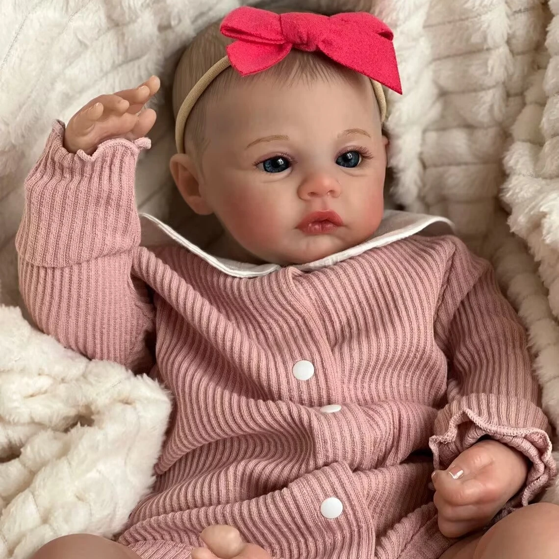 In Stock Wholesale 18Inch Newest Realistic 45Cm Girl Baby Reborn Doll Bebe Reborn De Silicon