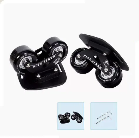 Freeline Drift Skate Portable Roller Road Plate Anti-slip Skateboard with Alloy trucks and LED lighted PU wheels