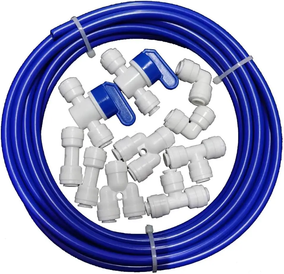White Pom Stem Plastic Water Quick Fitting for RO Filter
