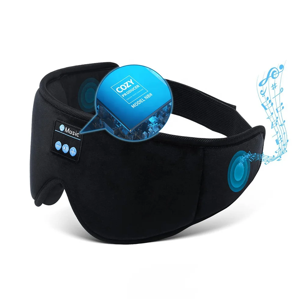 Luxury Wireless Music Sleep Mask with High-end Chip Hypnosis Eye Mask Headphones Sleeping Travel Sleep Mask