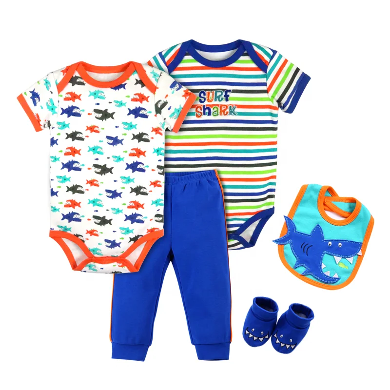 
baby outfits newborn cotton knitted baby clothes set toddler rompers with pants for summer 