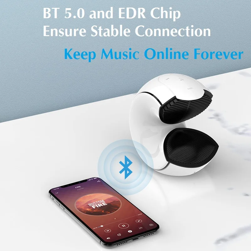 
Leading Brand in USA Market, Portable Conch No.1 Speaker with BT 5.0 and EDR, SooPii Portable True Wireless Speaker 