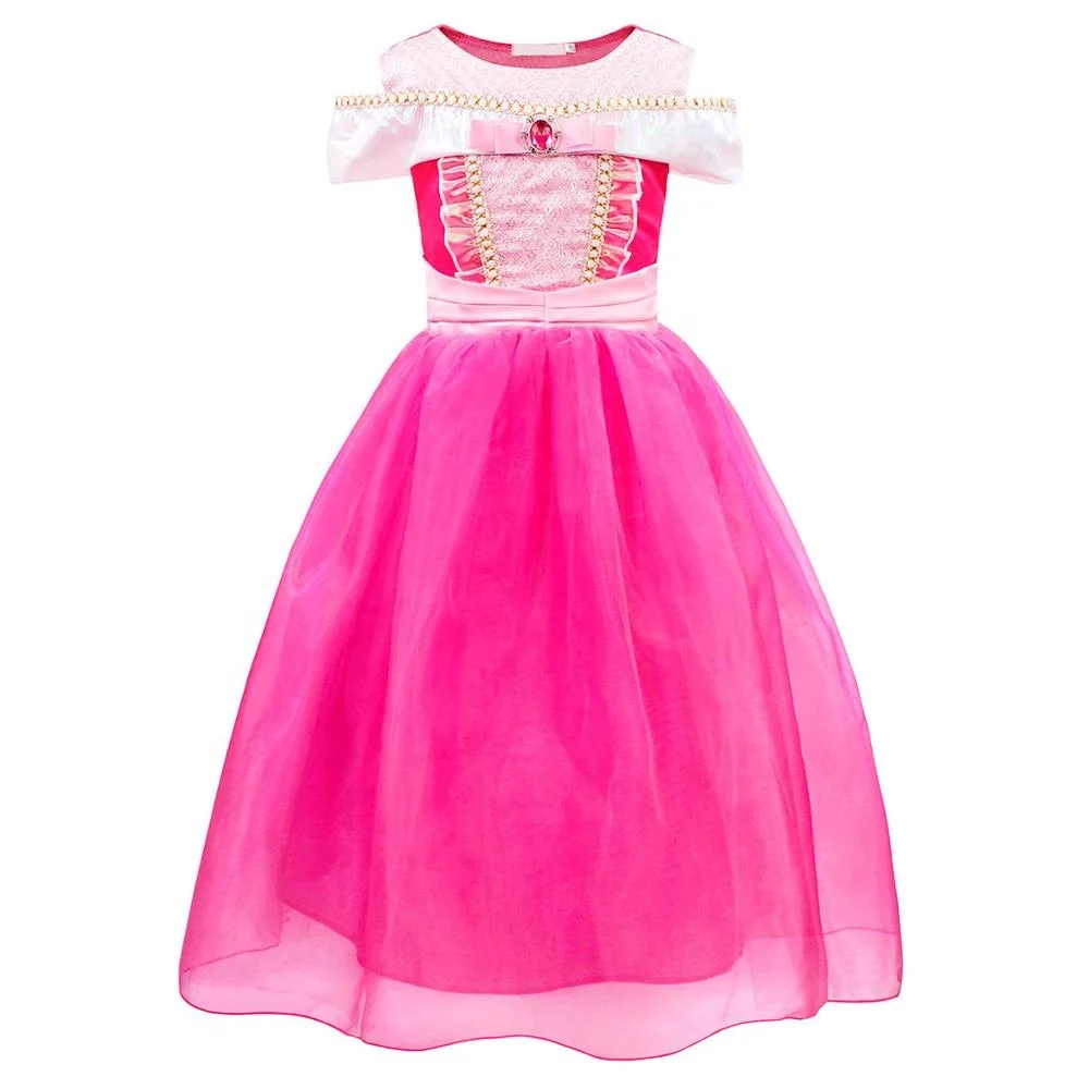 Cosplay Princess Sleeping Beauty Dress Christmas Girls Birthday Party Fancy Aurora Kids Dress Costumes Collection