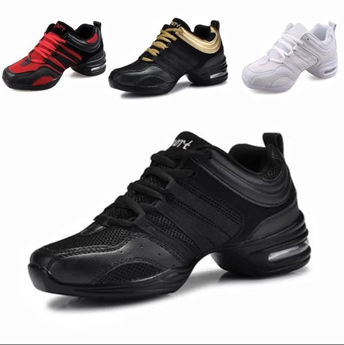 Wholesale Itec New Style Lady Woman Modern Dance Sneaker Shoe Jazz Dance Shoes For Female Girls Black White Gold Dance Sneaker
