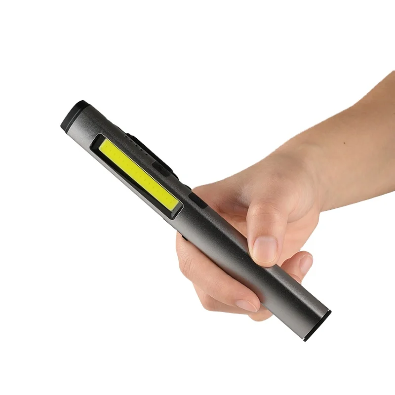 ESEN 450lm Rechargeable led Pen Light with Laser Pointer Portable Magnetic cob Work Light with uv light
