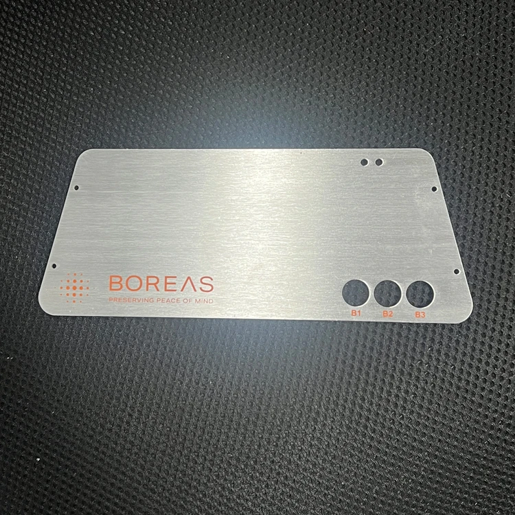 Custom Color Printed Logo Metal Fabrication Service 304 Stainless Steel 5052 Aluminum Plate Laser Cutting