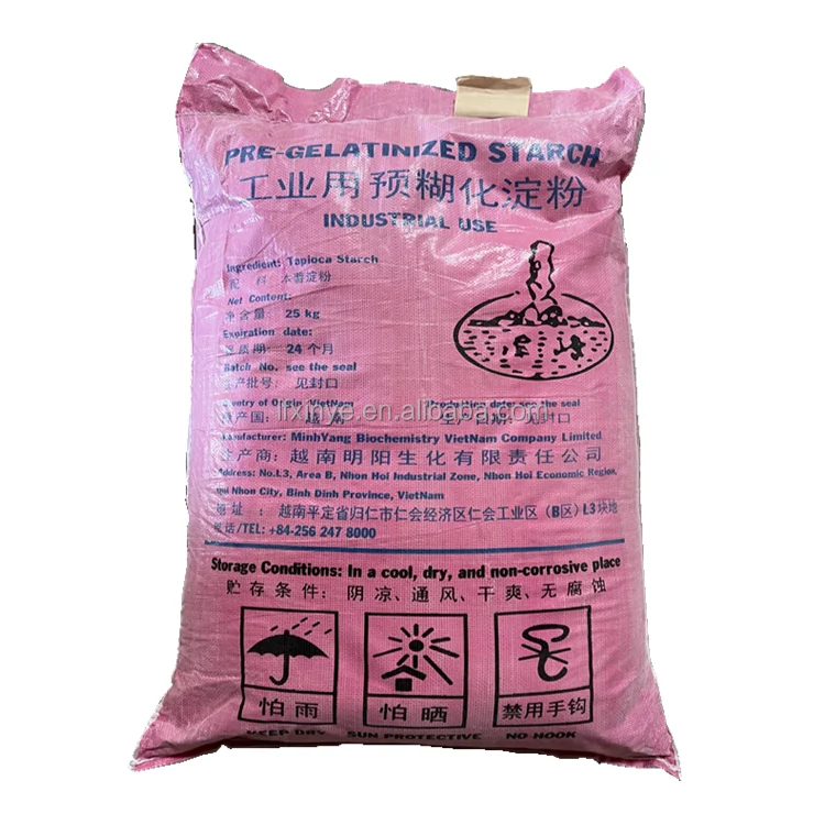 Factory price INDUSTRIAL grade Pre-gelatinized Starch pregelatinized starch