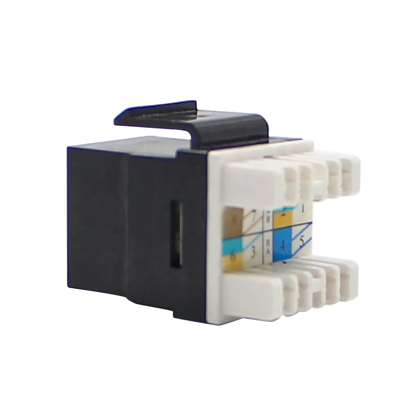 Wholesale utp cat5e cat6 keystone tooless jack  180 degree  female rj45 modular jack