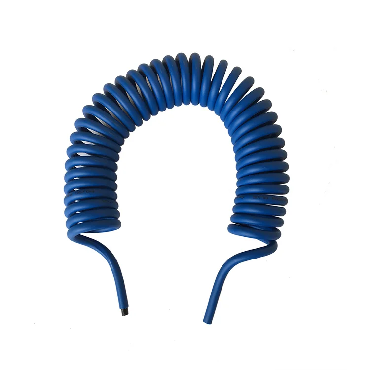 High Pressure Anti-spark Plastic spiral Tube Customized Flexible Air Coil Hose 10mm spring Welding Tube