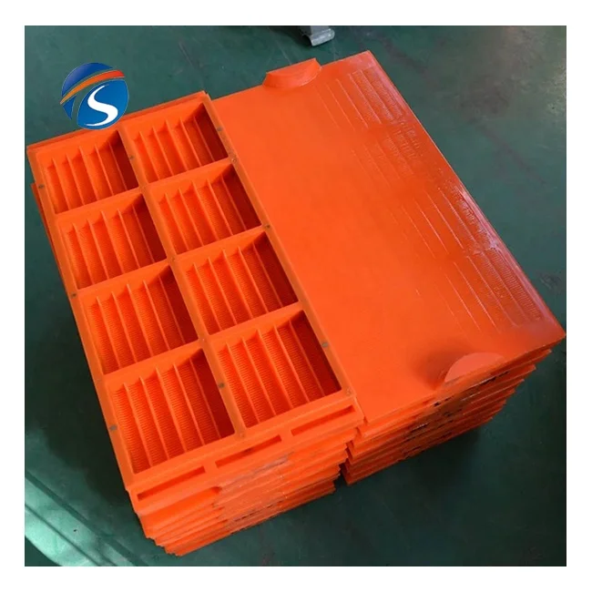 Coal and mining use High wear resistance polyurethane screen polyurethane strip seam dewatering sieve plate