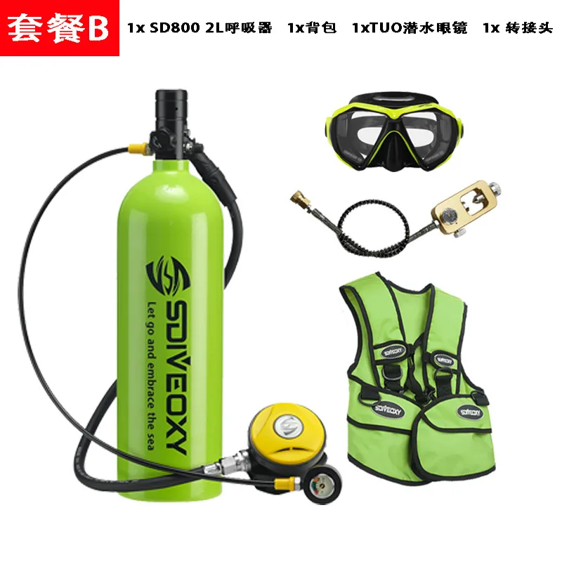 Diving Breathe Underwater Set Bottled Water Sports Diving Spearfishing Small Portable Air Cylinder Diving Accessories