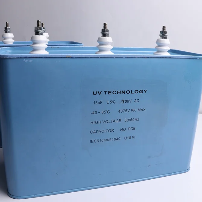 15 мкФ 2700v квадратной формы высокого напряжения масляный