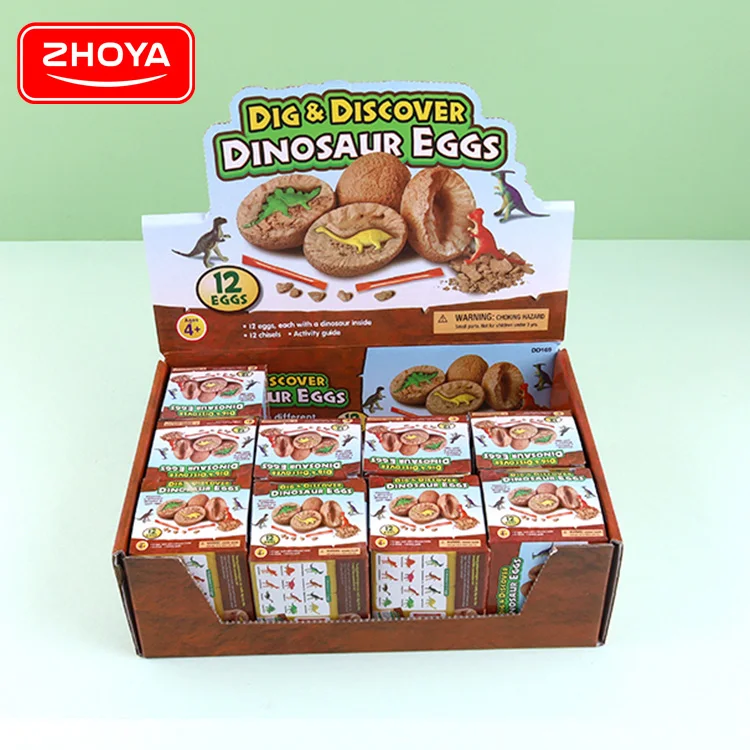 Hot Sell Dinosaur Dino Egg Dig Kit Toys Fossil Excavation Kit Dinosaur Egg Dig Kit