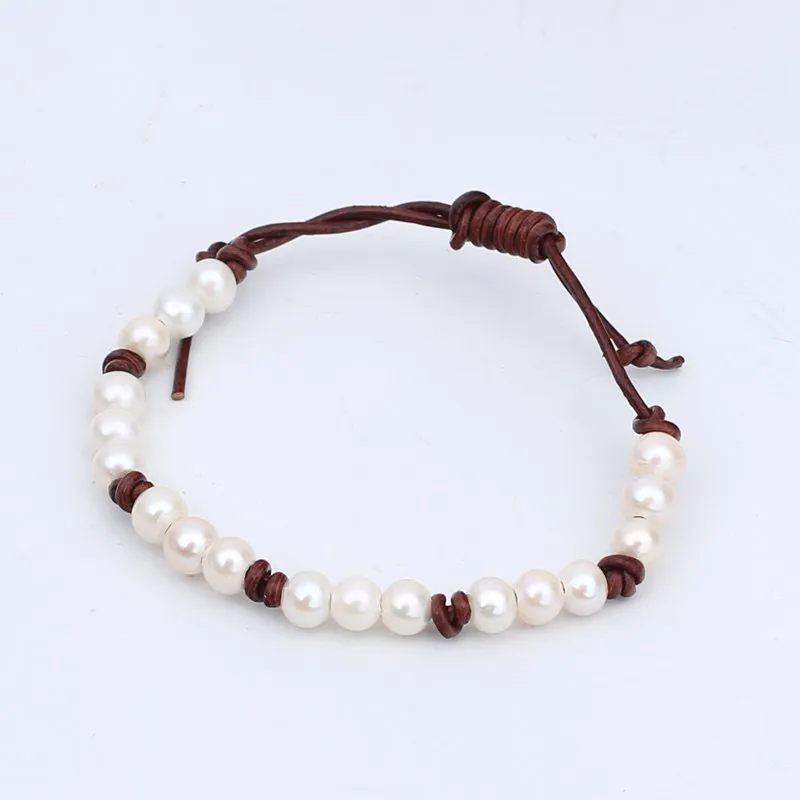 2021 натуральный жемчуг ручной работы 6 мм круглые женские роскошные браслеты из бисера и