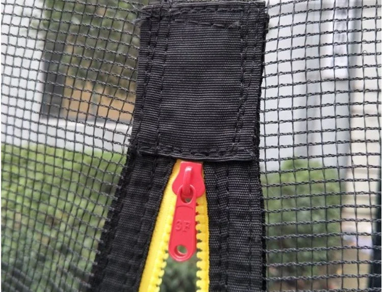 outdoor gymnastic fabric 10ft 12ft 16ft round park trampoline with tent enclosures slide ladder for adults