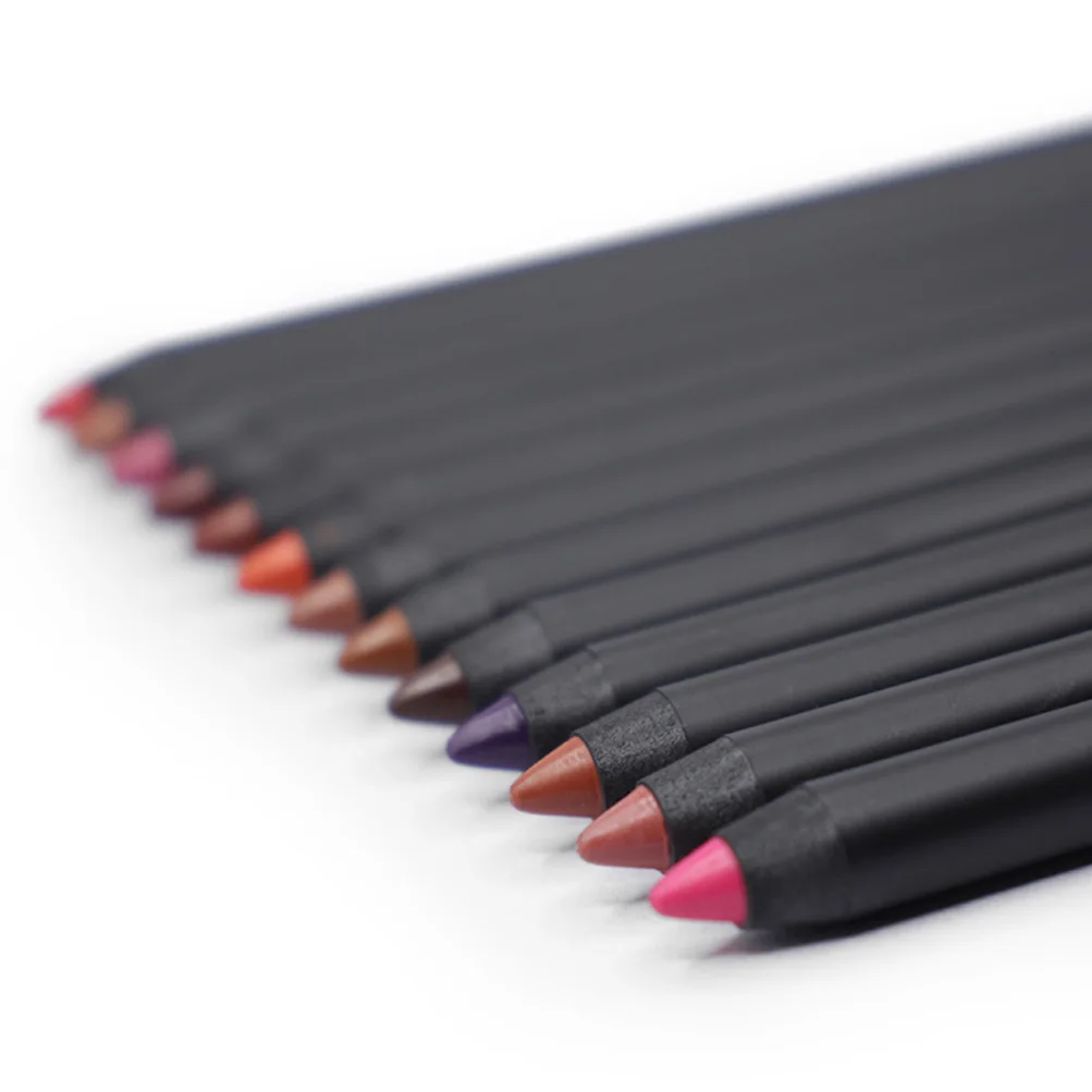 13 Colors Brown Lip Liner Cosmetics Smooth Pigment Lip Pencil Vegan Cruelty Free Lip Liner Wholesale