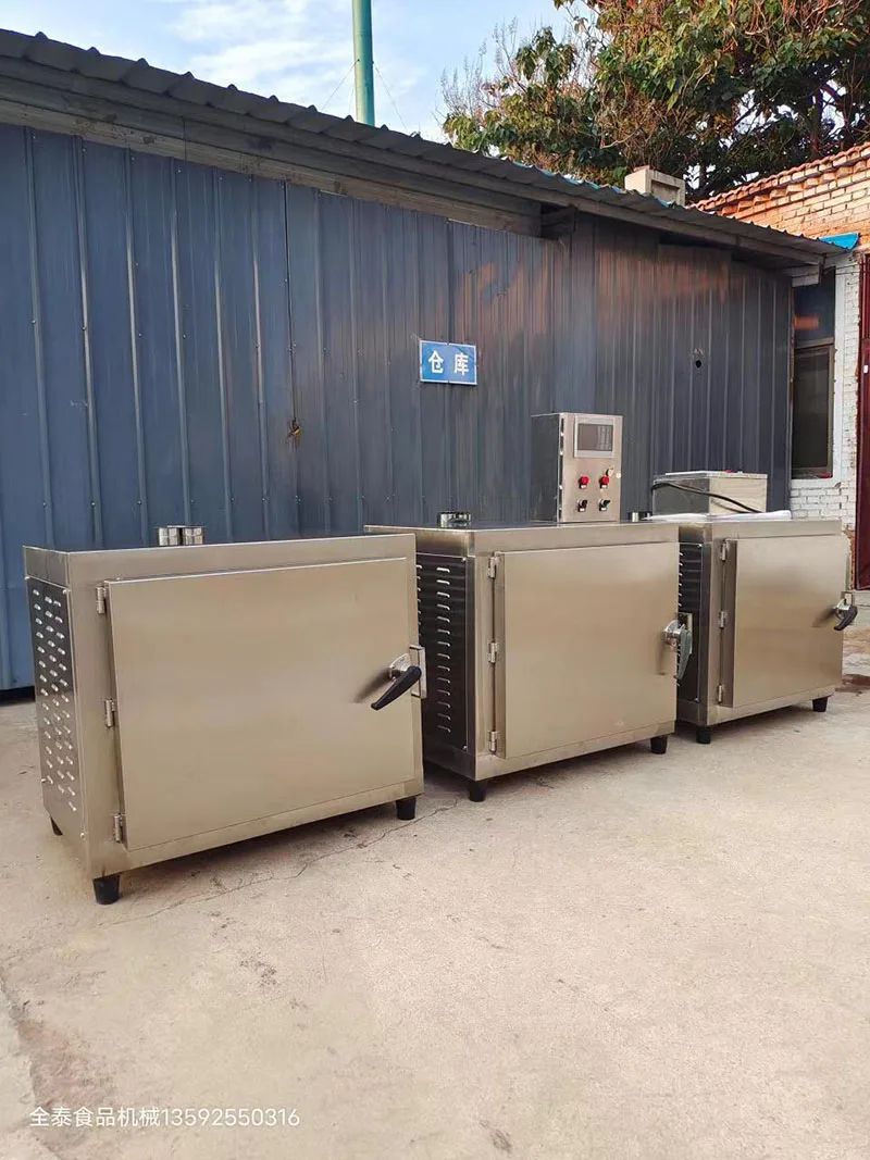 Commercial electric and charcoal smoked meat curing fish making smoker oven machine