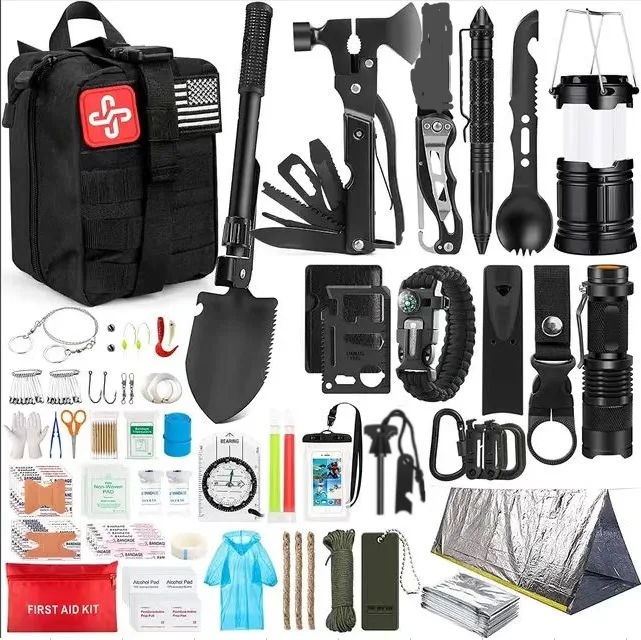 JK-B-013 250 PCS IFAK Molle Pouch Emergency Bag Outdoor Survival Kit Tactical First Aid Kit for Travel