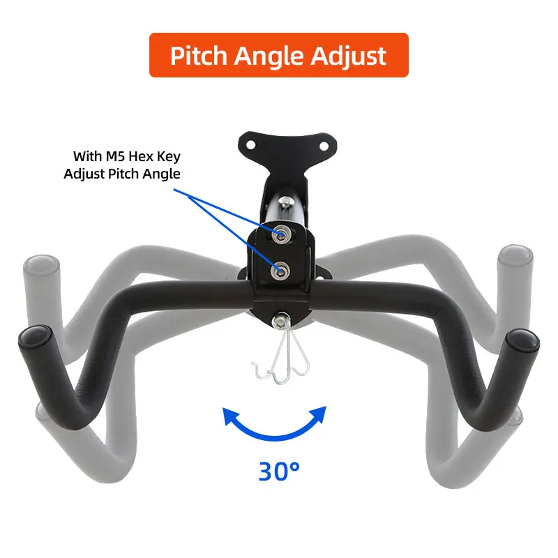 Wall Beam MTB Road Hanging Rack Kids Bike Scooter Hanger Optional Adjustable Mount Bondage Belt Foldable Bike Hook