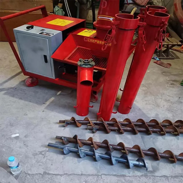 Portable Mixer Machine secondary structure column feeder concrete pump mobile Concrete Screw Conveyor Pump For House Building