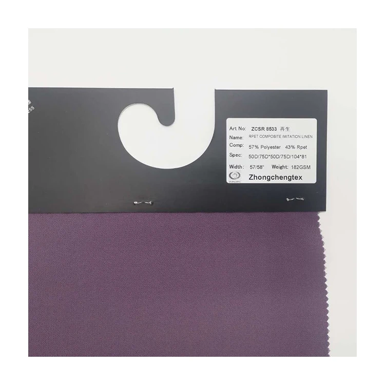 
recycled fabric made from eco-friendly polyester fabric 50D/75D*50D/75D 