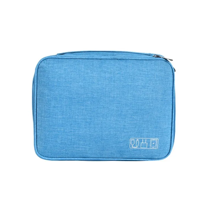 Multifunctional Carry Case Custom Logo Packing Storage Pouch Zipper Durable Electronics Organizer Travel Digital Storage Bag