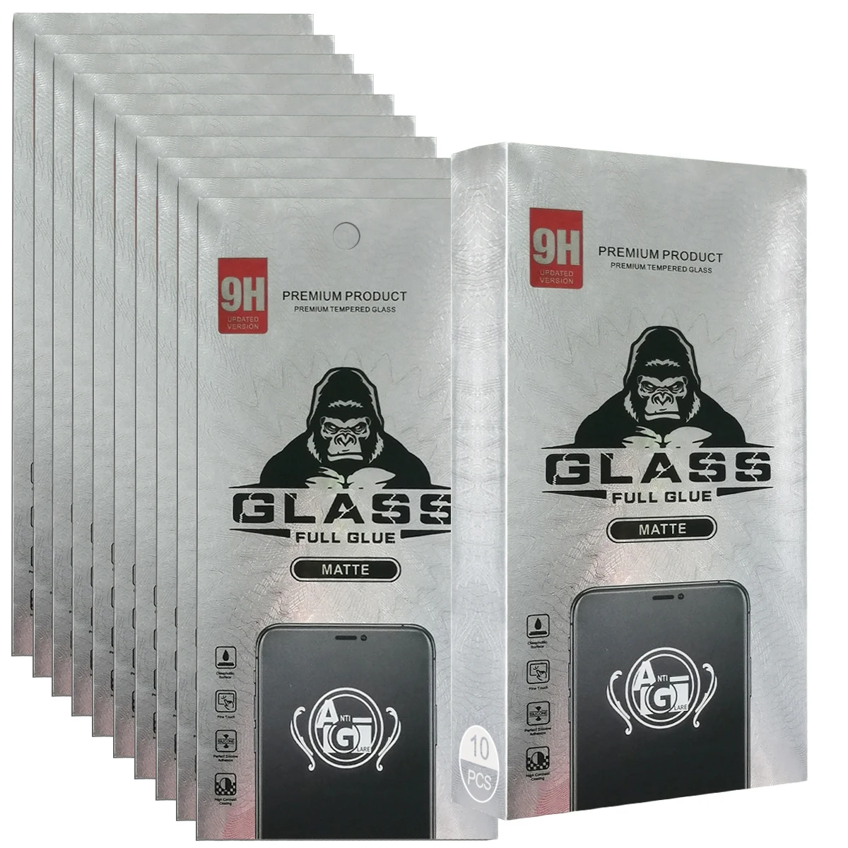 full cover anti-glare matte gaming screen protector for iphone 8 plus xs 11 pro 12 mini 13 pro max tempered glass